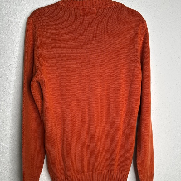 Burberry Men's Sweater in Rich Orange - Picture 5 of 10